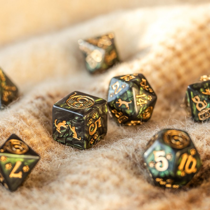 D&D - Cats Dice Set: Pixel