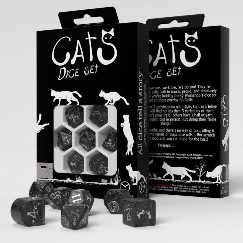 D&D - Cats Modern Dice Set: Waffle