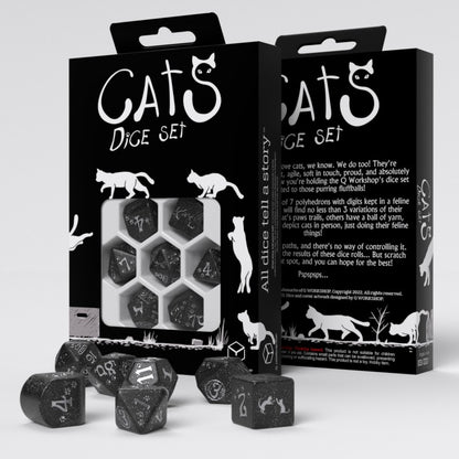 D&D - Cats Modern Dice Set: Waffle