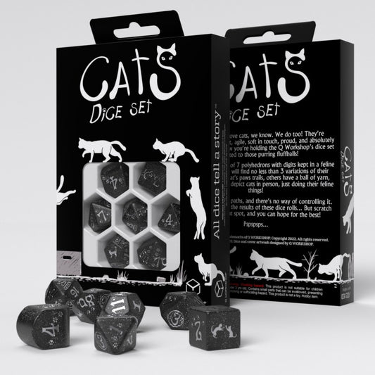 D&D - Cats Modern Dice Set: Waffle