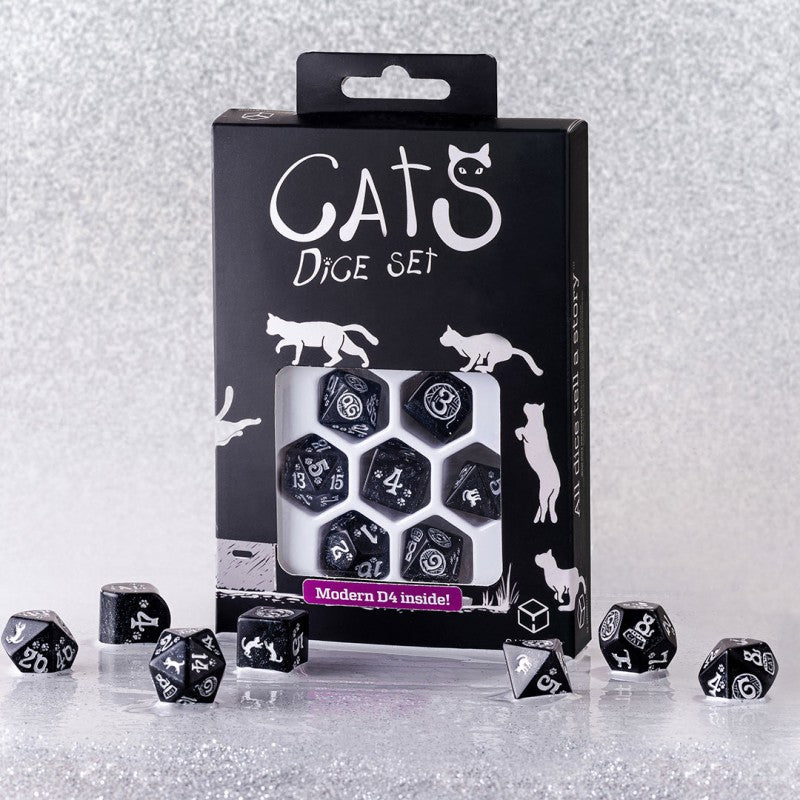D&D - Cats Modern Dice Set: Waffle