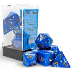 Brush Polyhedral Wavebreak/gold 7-Die Set