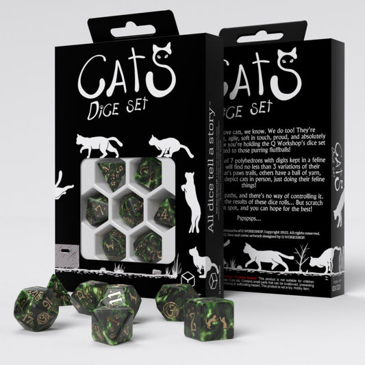 D&D - Cats Dice Set: Pixel