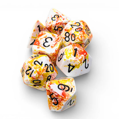 Brush Polyhedral Sunrise/black 7-Die Set
