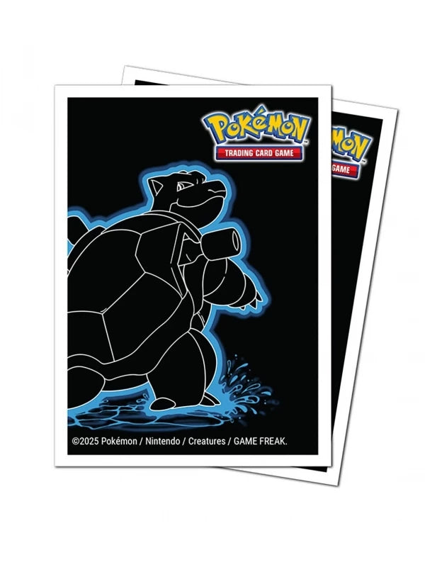 UP - Neon Kanto 105ct APEX Deck Protector Sleeves Blastoise for Pokémon