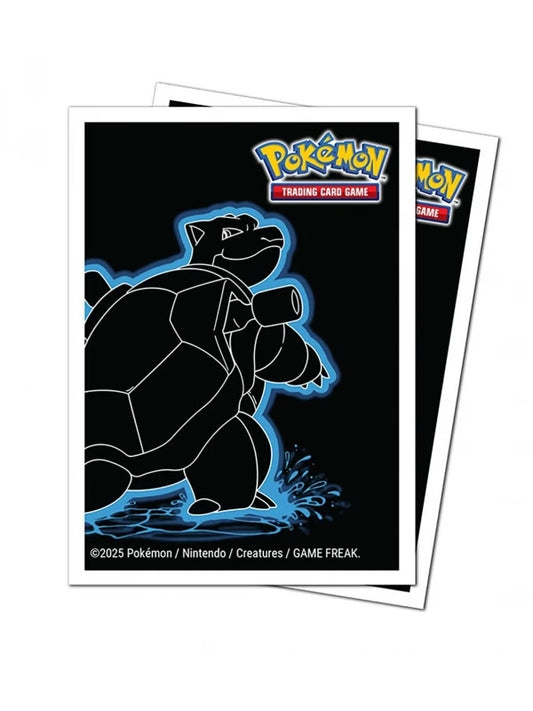UP - Neon Kanto 105ct APEX Deck Protector Sleeves Blastoise for Pokémon