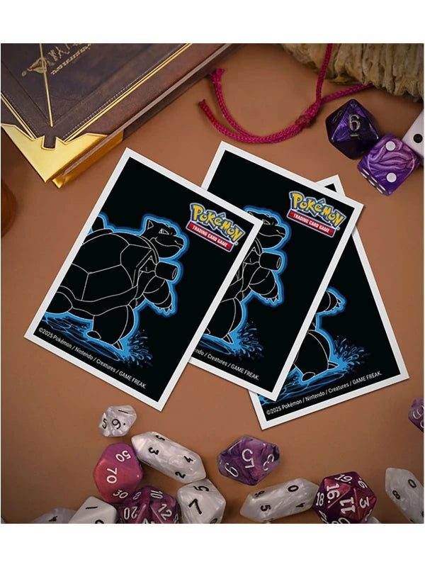 UP - Neon Kanto 105ct APEX Deck Protector Sleeves Blastoise for Pokémon
