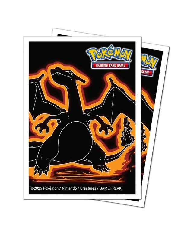 UP - Neon Kanto 105ct APEX Deck Protector Sleeves Charizard for Pokémon
