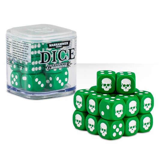 12mm Dice Cube Green