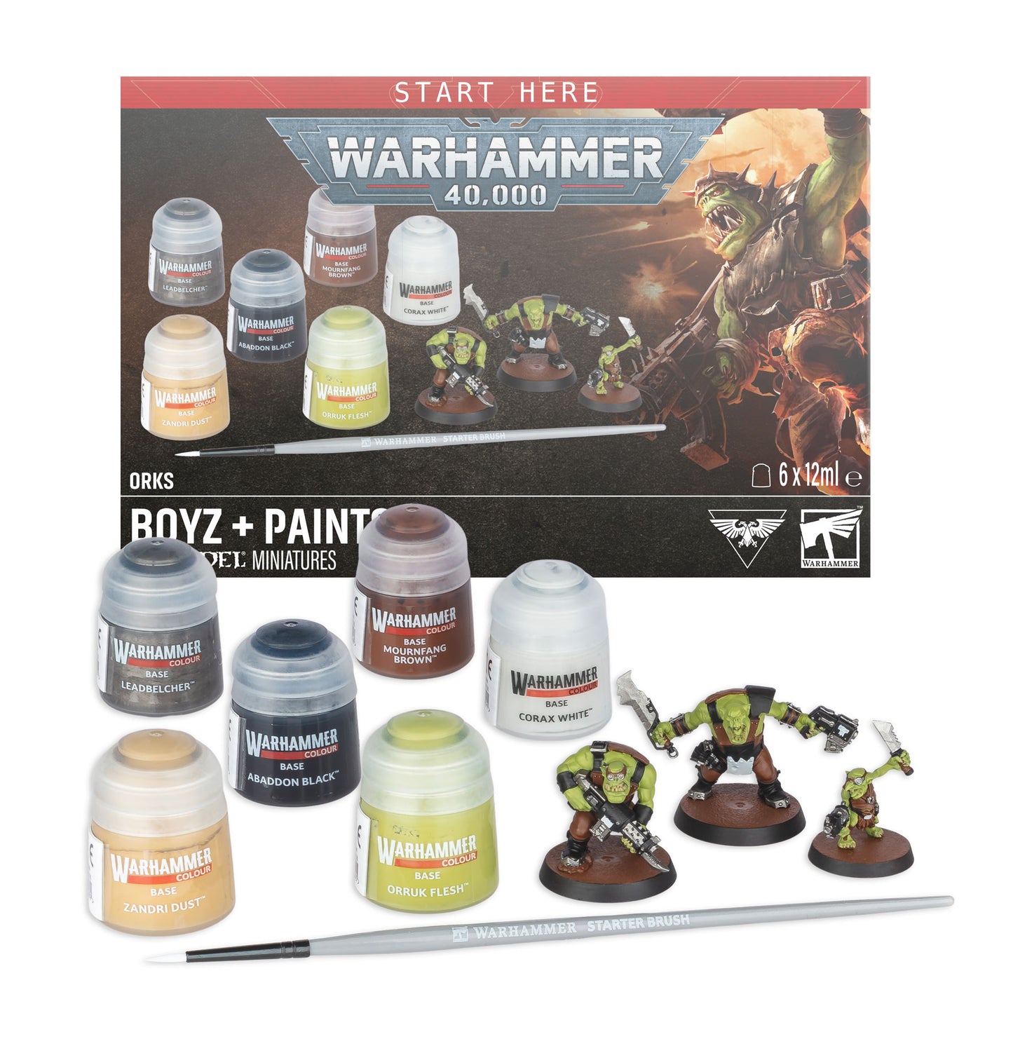 Warhammer 40k: Orks Plus Paints