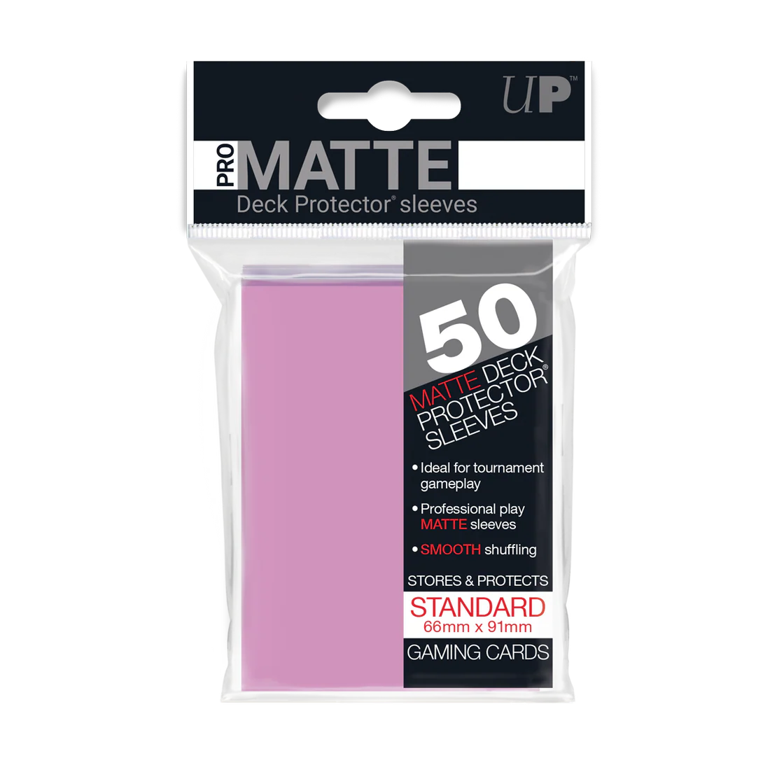 UP - Standard Sleeves - Pro-Matte - Pink (50 Sleeves)