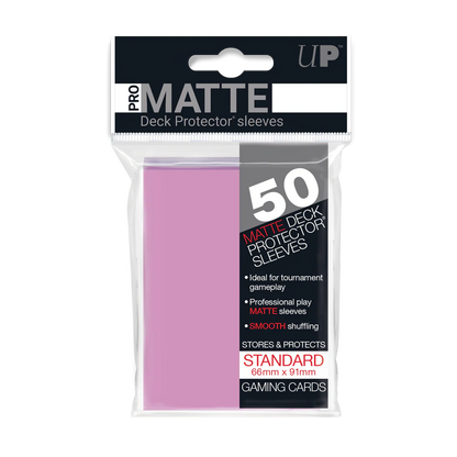 UP - Standard Sleeves - Pro-Matte - Pink (50 Sleeves)