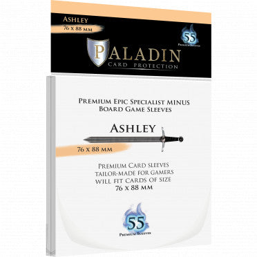 Board Games Sleeves Paladin - Ashley Epic Specialist Minus - 76 x 88 mm - 55p