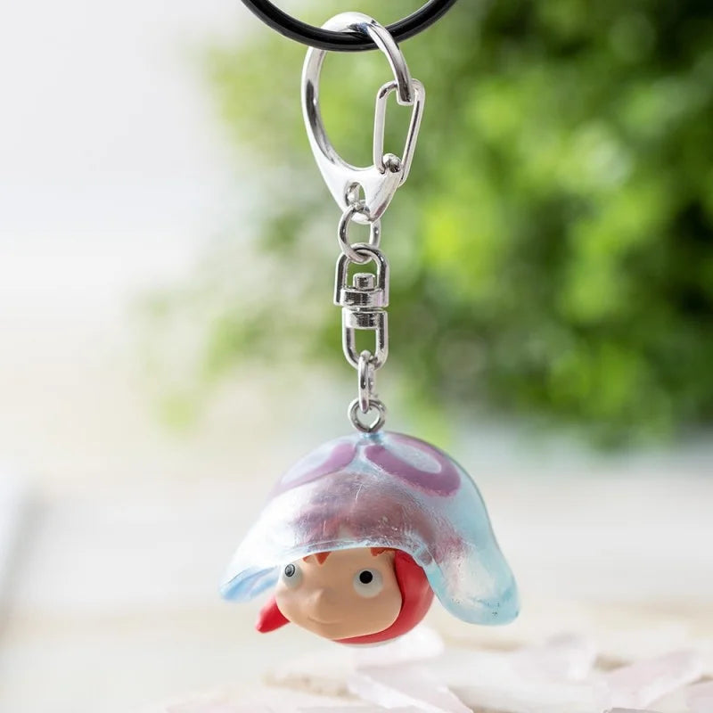 3D Keychains Ponyo and jellyfish - Ponyo by the cliff