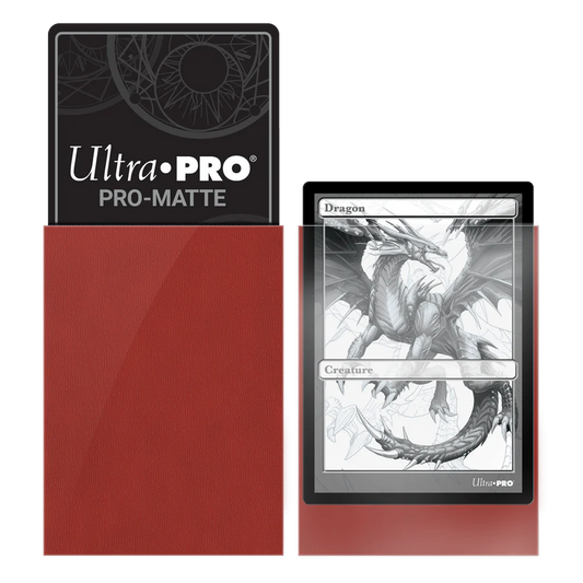 UP - Standard Sleeves - Pro-Matte - Red (50 Sleeves)