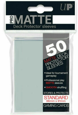 UP - Standard Sleeves - Non-Glare - Clear Pro Matte (50 Sleeves)