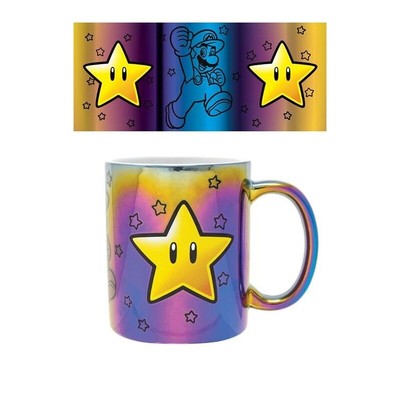Dele - Super Mario (Star Power) Iridescent 11Oz Mug