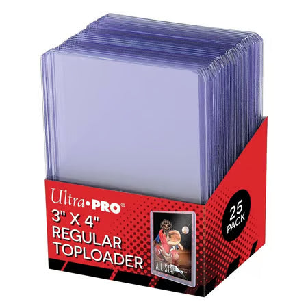 UP - 3" x 4" Regular Toploader - 25 Pack