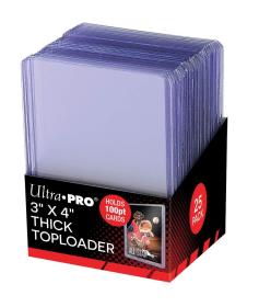 UP - Toploader - 3" X 4" Super Thick 100PT (25 pieces)