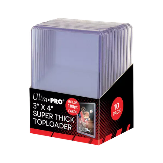 UP - Toploader - 3" x 4" Super Thick 180PT (10 pieces)