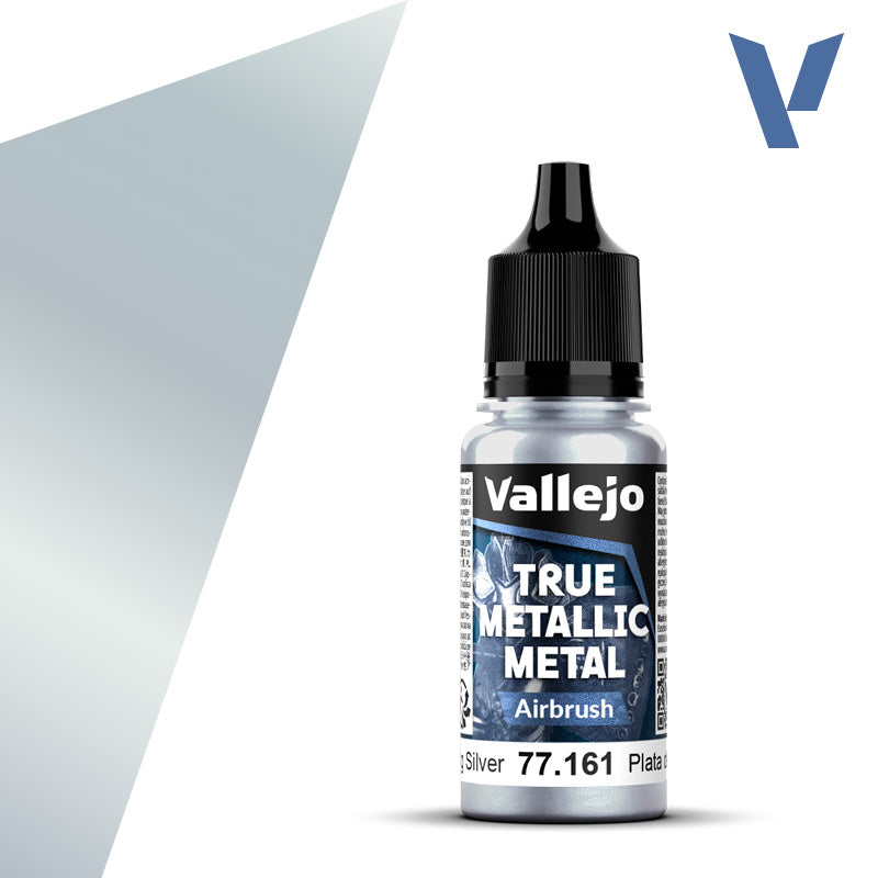 Vallejo - True Metallic Metal / Airbrush - 161-18Ml Sterling Silver